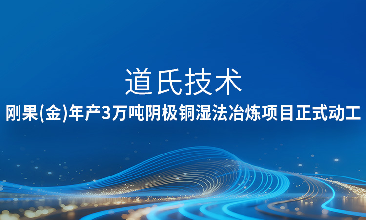 新希望！海洋之神590官网入口手艺刚果（金）年产3万吨阴极铜湿法冶炼项目正式动工